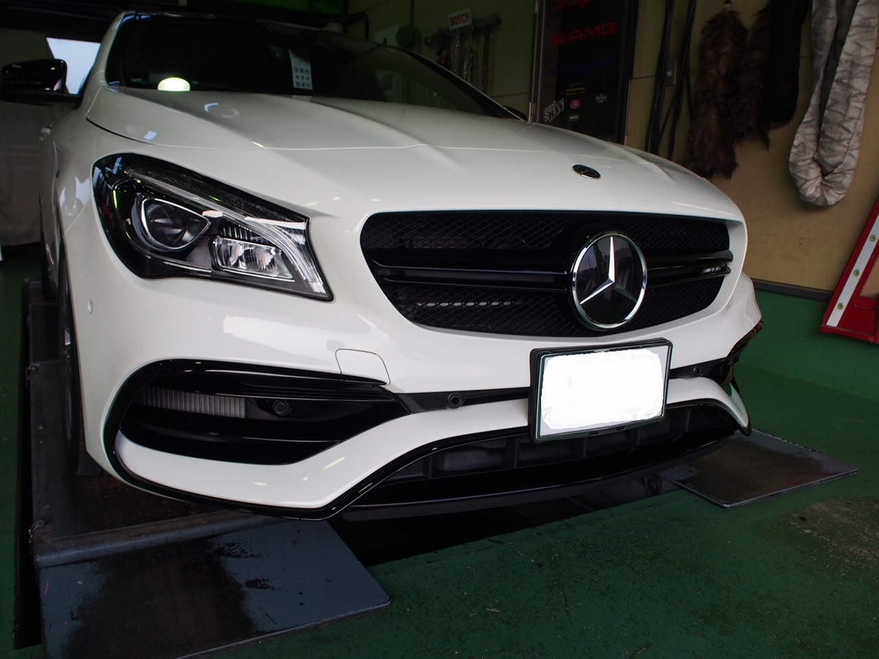 メルセデスベンツ CLA W117 リアバンパー カーボン調 AMG スポイラー