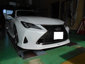 レクサスＲＣ３００エアロパーツ取付