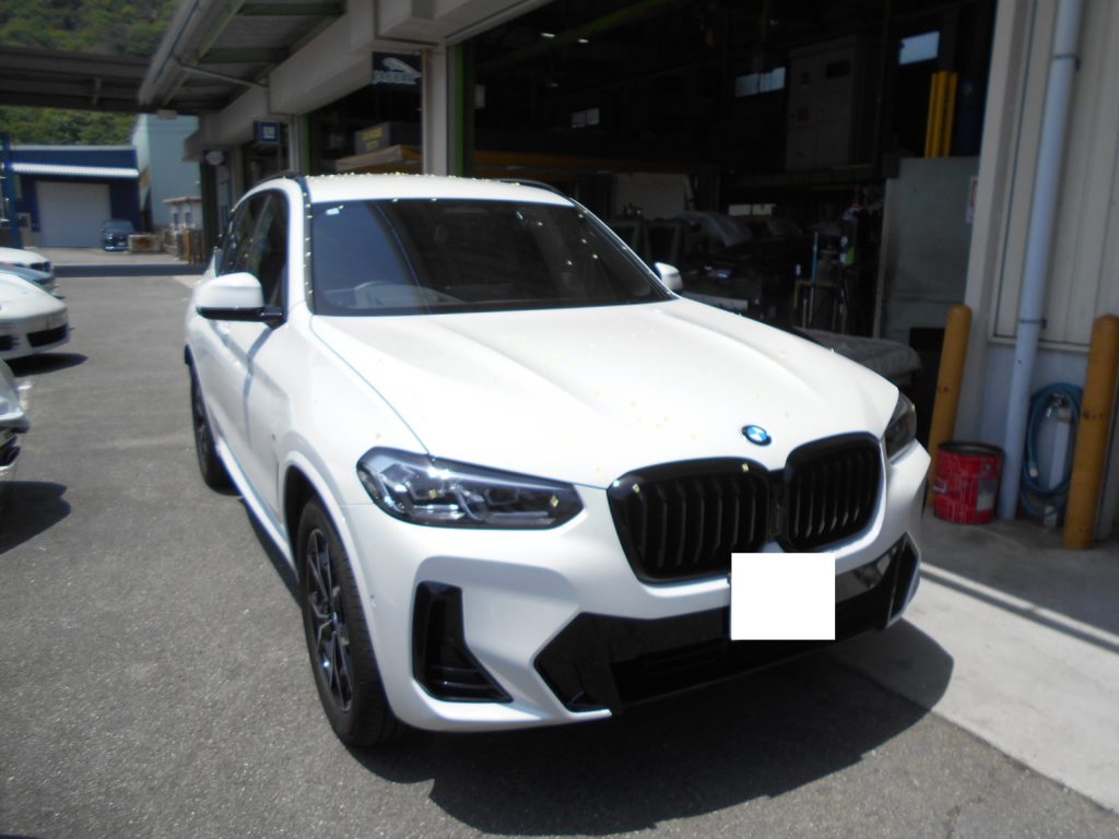 ＢＭＷＸ３ Ｇ０１雹害修理