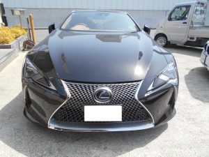 レクサスＬＣ５００Ｈボンネットペイント