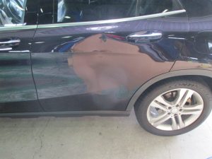 メルセデスベンツＧＬＡ１８０ Ｘ１５６左側面ボディ修理