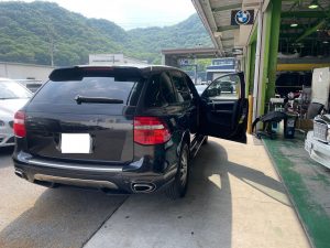 ポルシェカイエン９ＰＡブレーキパット交換