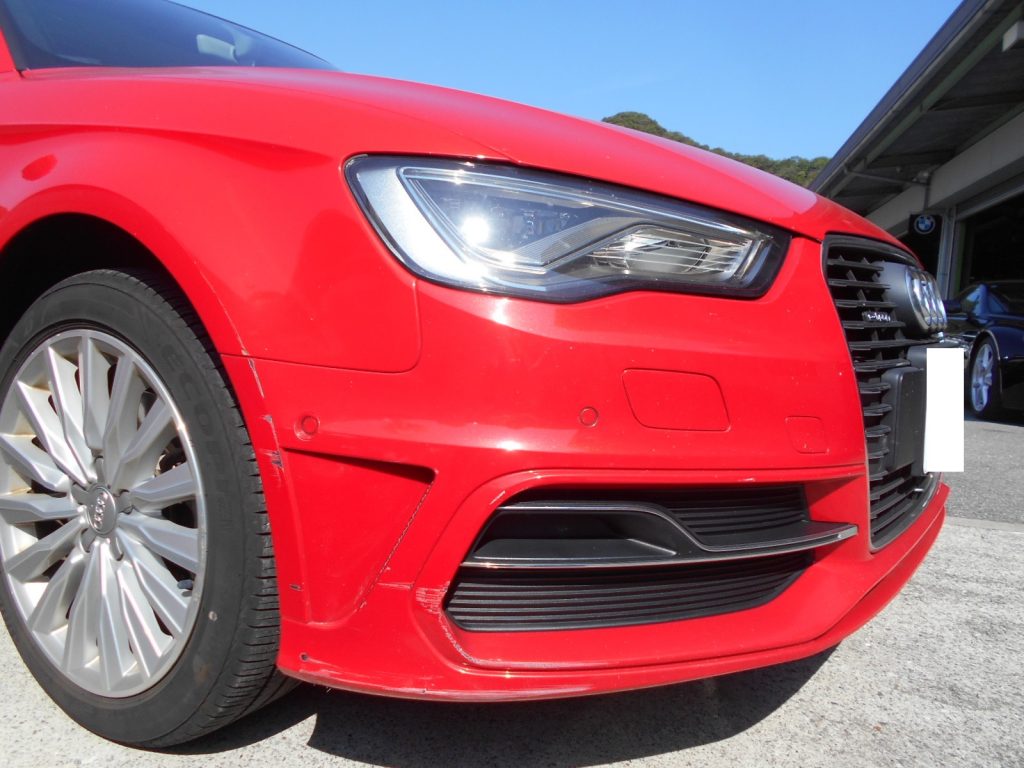 アウディＡ３各部傷修理